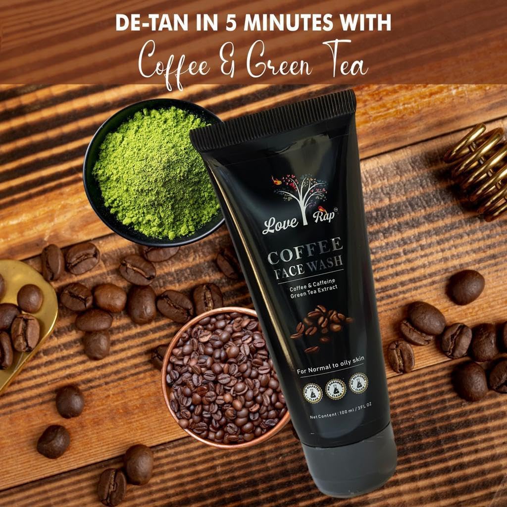 Deep Cleansing Coffee Face Wash for Oil Control & Detox | Anti-Pollution & De-Tan Facial Cleanser for Men & Women | Daily Use for All Seasons | 100ml | Perfect for Morning & Night Skincare Routine