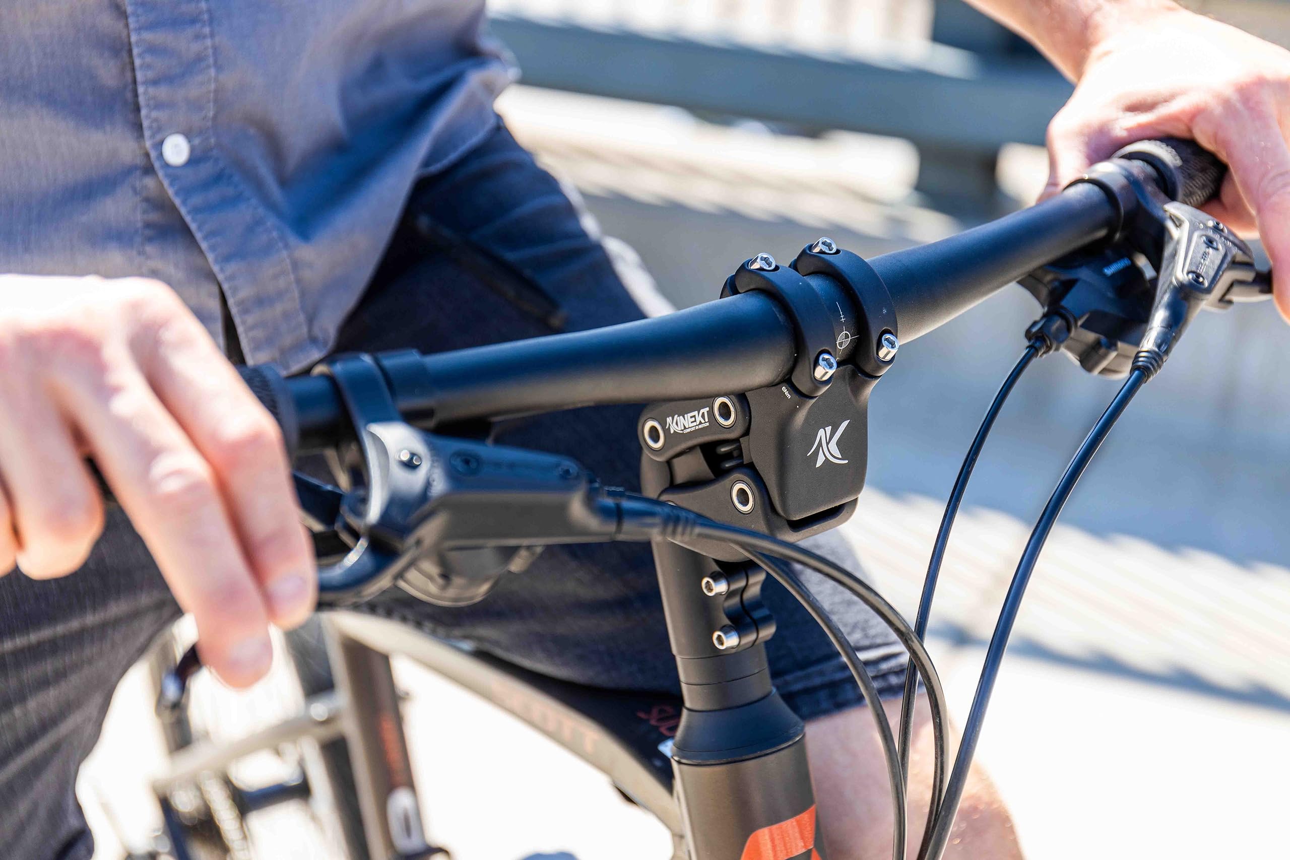 KINEKT Suspension Stem - Adjustable Rise Bicycle Handlebar Stem for Mountain Bike, Road Bike, MTB & BMX - Ergonomic Design for Shoulder Comfort - Perfect for Off-Road Trails, Commuting & Urban Cycling