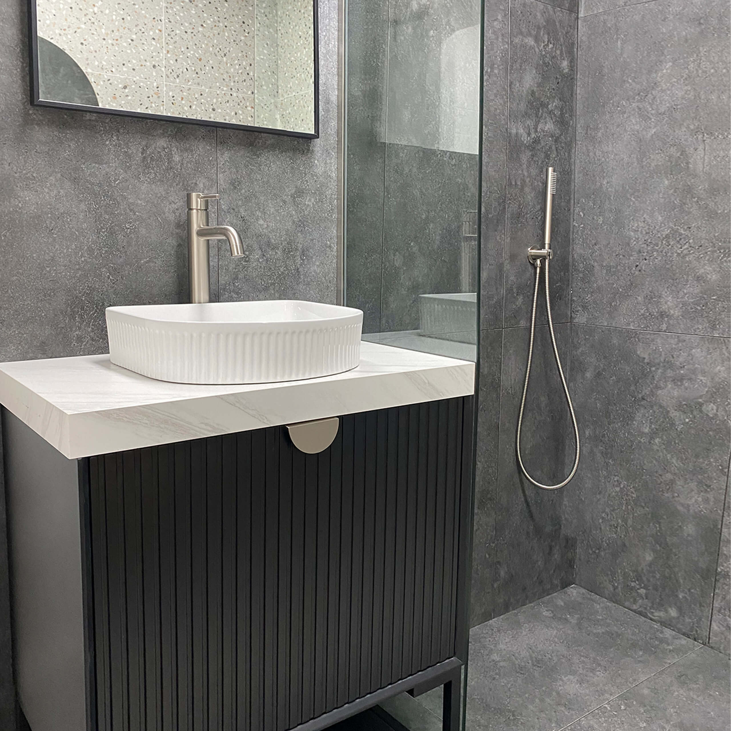 Marlo Single Basin Bathroom Vanity - Modern Sink Cabinet with Soft Close Doors & Drawers - Perfect for Small Bathrooms, Powder Rooms & Guest Baths