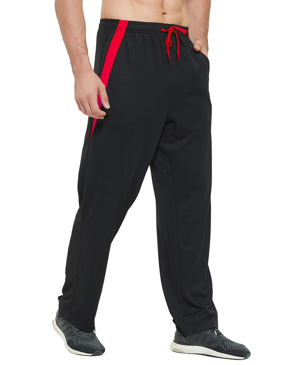 Men's Athletic Sweatpants with Pockets - Open Bottom Joggers for Workout, Running & Exercise | Gym, Lounge & Casual Wear