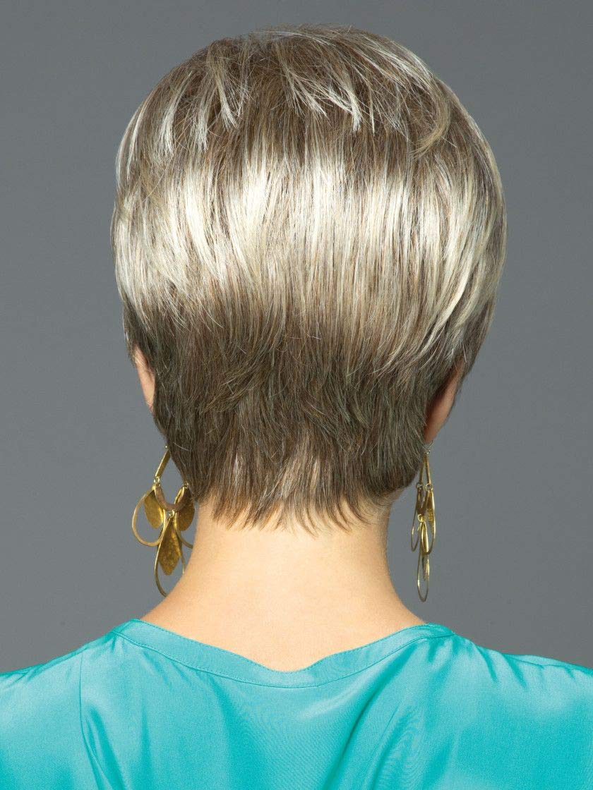 Noriko Wigs Sally Short Pixie Wig - Light Chocolate Brown Synthetic Hair with Monofilament Top & Tapered Nape | 5