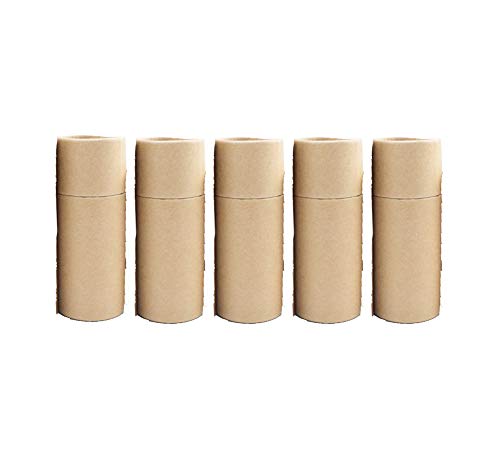 Empty Kraft Paper Tubes for Essential Oil Bottles - 5pcs Round Cardboard Packaging Boxes with Lid (20ML) | Perfect for DIY Gift Wrapping, Aromatherapy Storage & Eco-Friendly Packaging