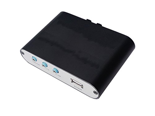 Rocsai Digital to Analog Audio Converter DAC - SPDIF Toslink to 5.1 Analog Stereo L/R Adapter for Home Theater, Gaming & Music - Compatible with PS3, PS4, Xbox, Blu-ray, Apple TV, HD DVD, AV Amps & X-Rocker Gaming Chair - Perfect for Home Cinema Setup & Gaming Audio Enhancement