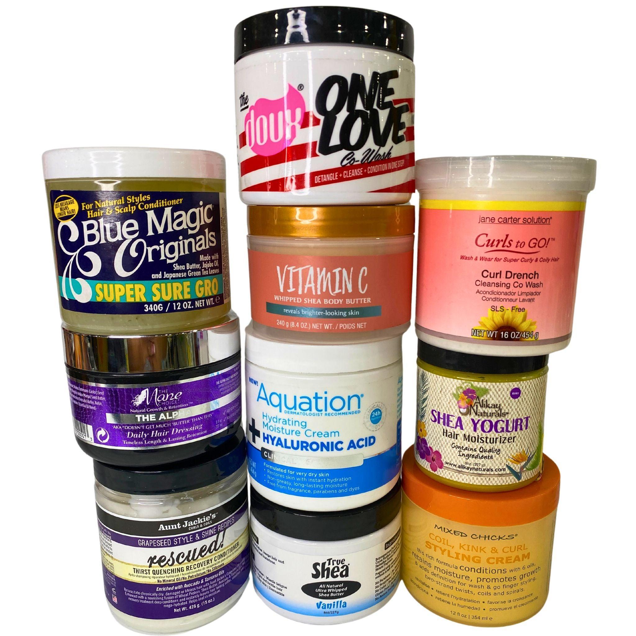 Best-Selling Creams, Gels & Butters Mix - 50 Pcs Lot with Top Brands (Aunt Jackie's, One Love, Tree Hut) for Hair & Skin Care - Perfect for Salons, Spas & Personal Use
