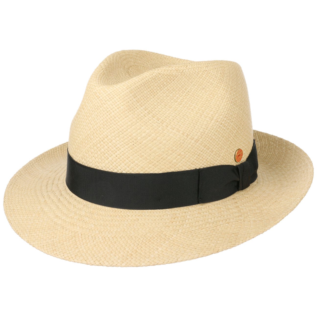 Mayser Albenga Panama Bogart Hat - Classic Men's Summer Straw Fedora - Perfect for Beach, Outdoor & Casual Wear