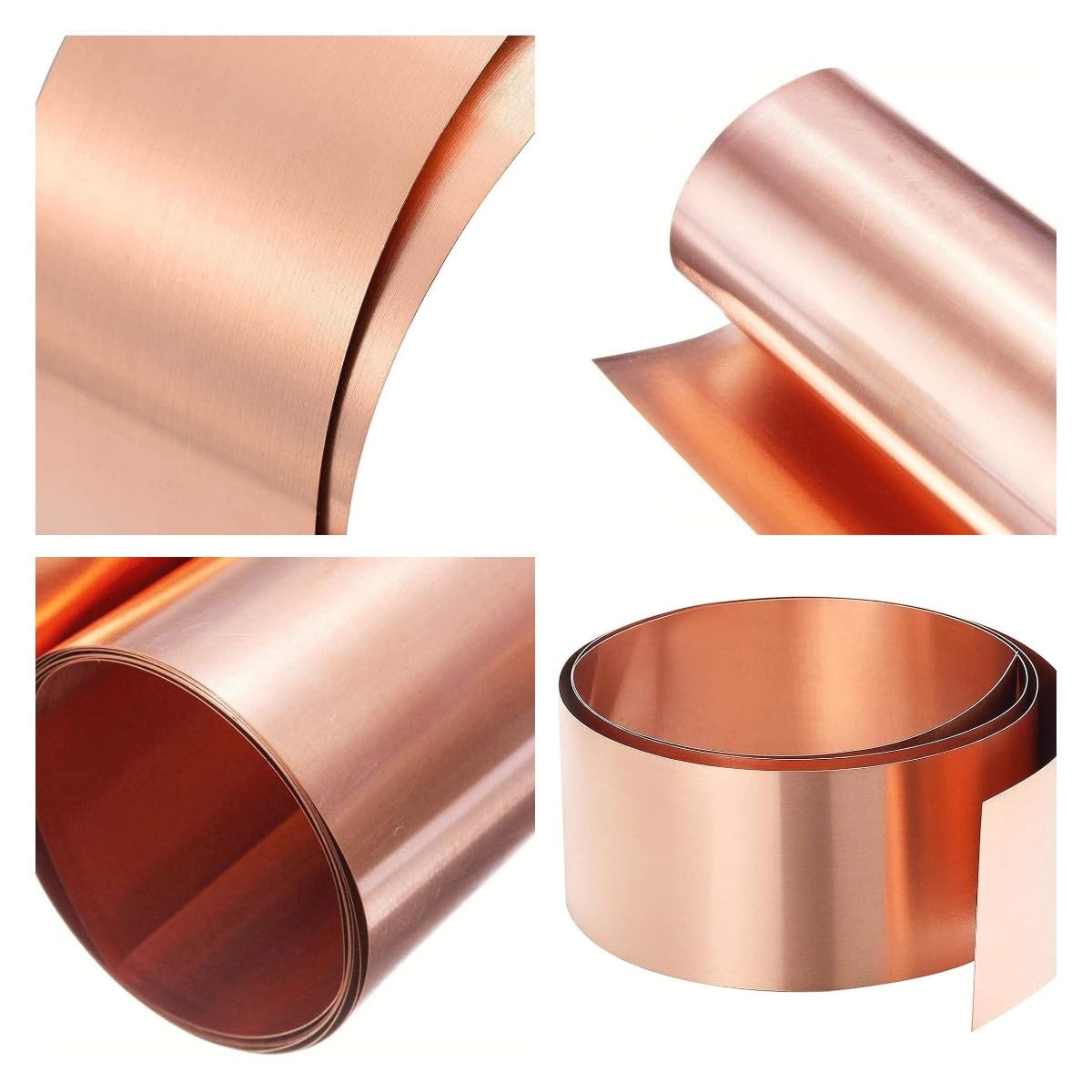 Premium 0.8mm Thickness Copper Sheet Metal Foil - 25mm Width Copper Strips & Coils for DIY Crafts, Jewelry Making, Electrical Projects & Metalworking - High-Quality Copper Plates for Industrial and Home Use