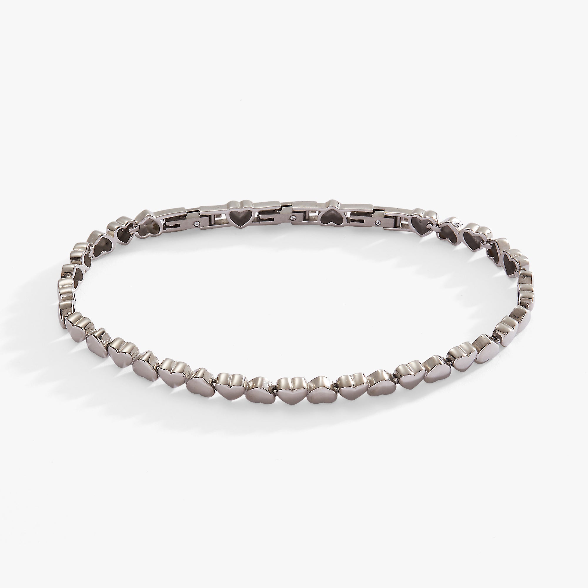 Elegant Heart Charm Tennis Bracelet for Women - Perfect for Valentine's Day, Anniversary & Romantic Gifts - Jewelry for Special Occasions & Date Nights