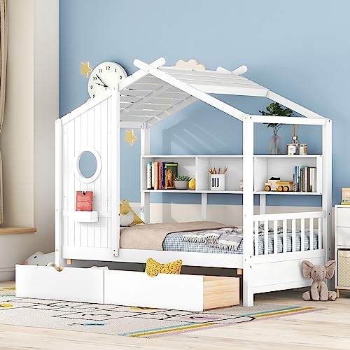 White With Drawers
