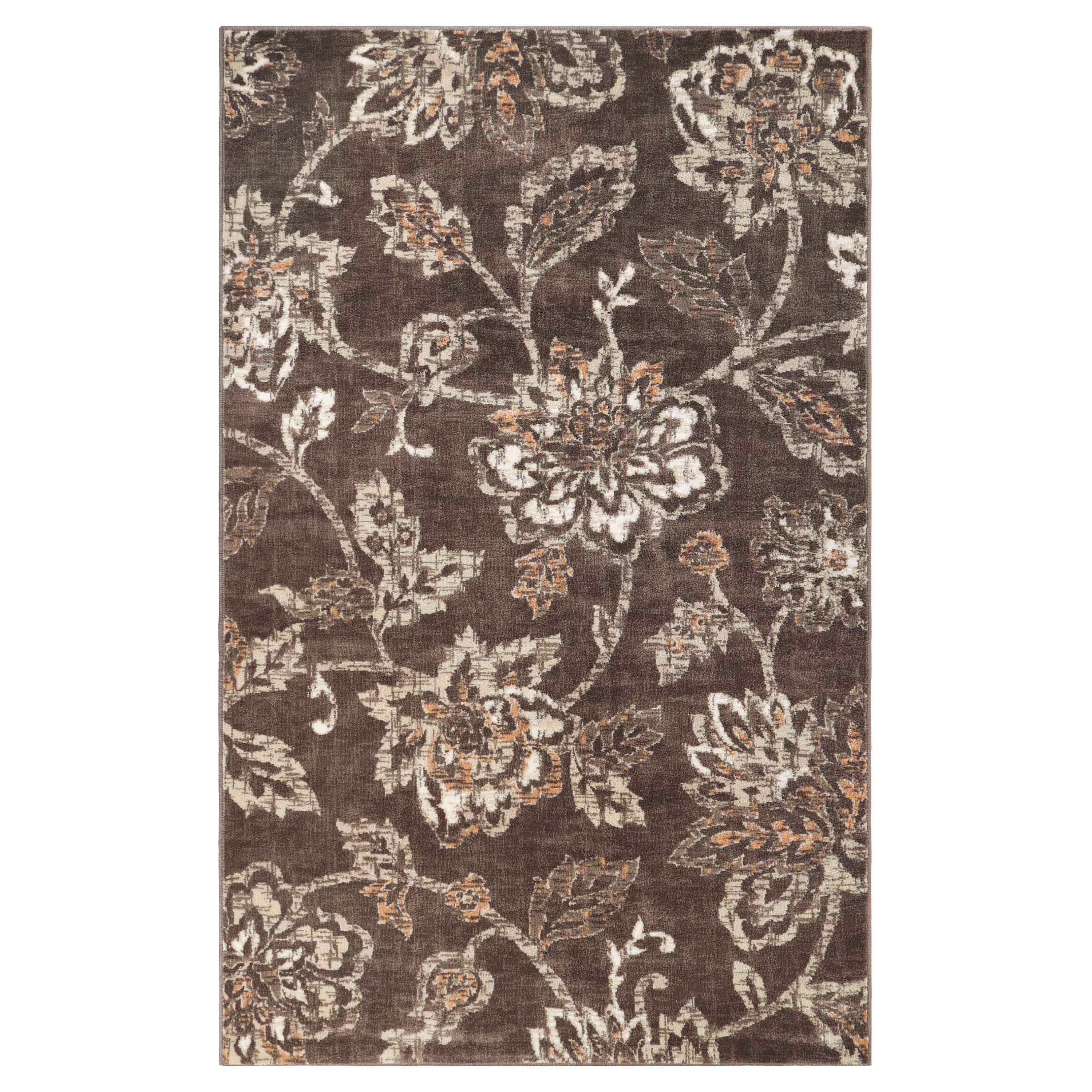 Jacobean Floral Modern Farmhouse Indoor Area Rugs & Runner Rugs - Soft Non-Slip Living Room Bedroom Decor for Cozy Home