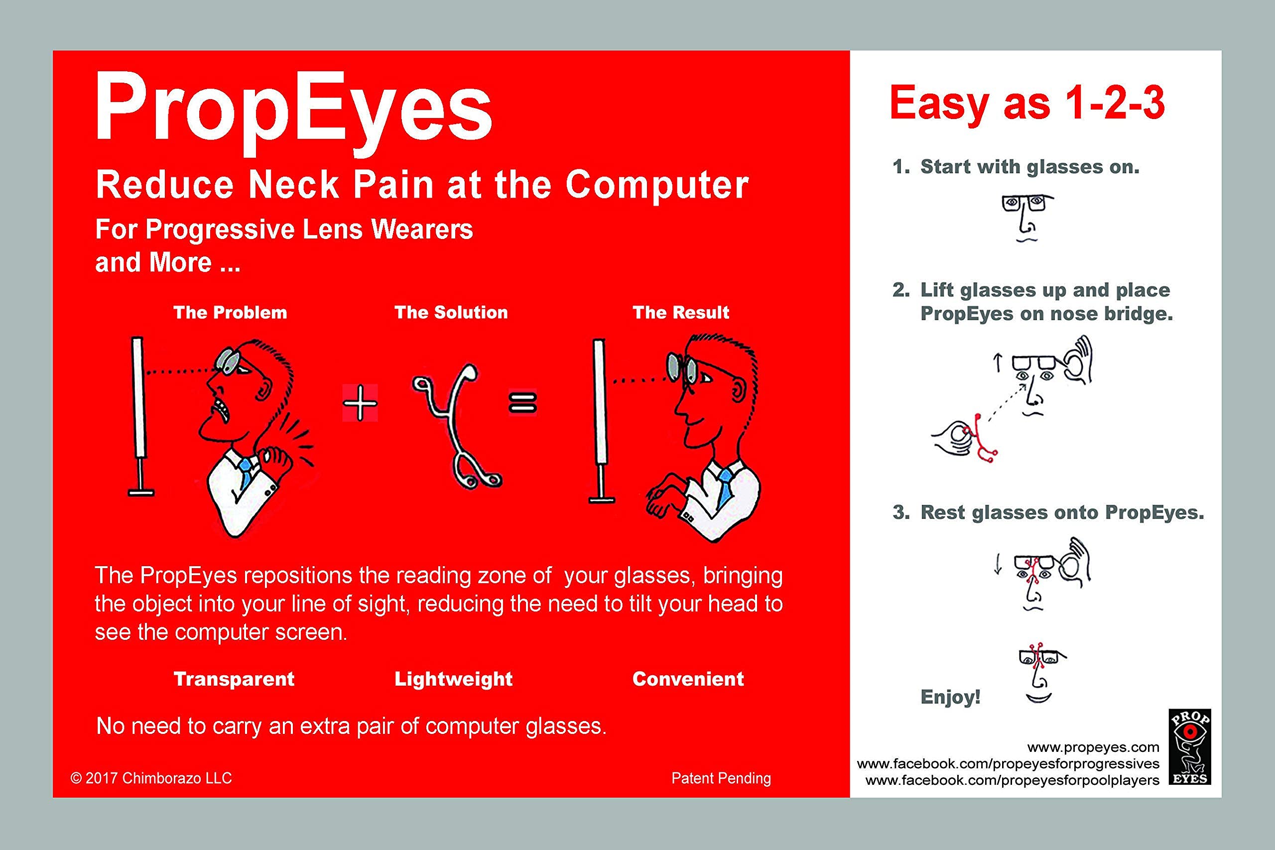 Progressive Lenses for Computer Work - Reduce Neck Pain & Eye Strain - No Need for Extra Reading Glasses - Perfect for Office, Gaming & Digital Screen Use
