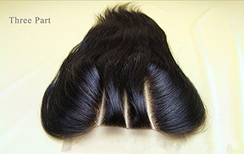 DaJun Hair 8A 3-Part Closure With Bundles - 100% Virgin Straight Hair Weave (10