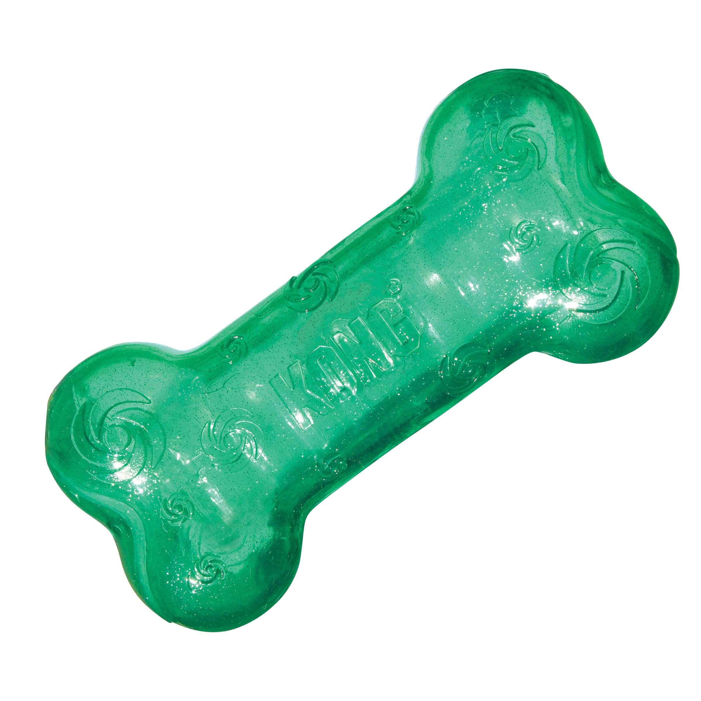 KONG Squeezz Crackle Bone Dog Toy - Large Durable Chew Toy for Aggressive Chewers, Interactive Play & Teeth Cleaning (Colors May Vary) - Perfect for Indoor/Outdoor Playtime & Training Sessions