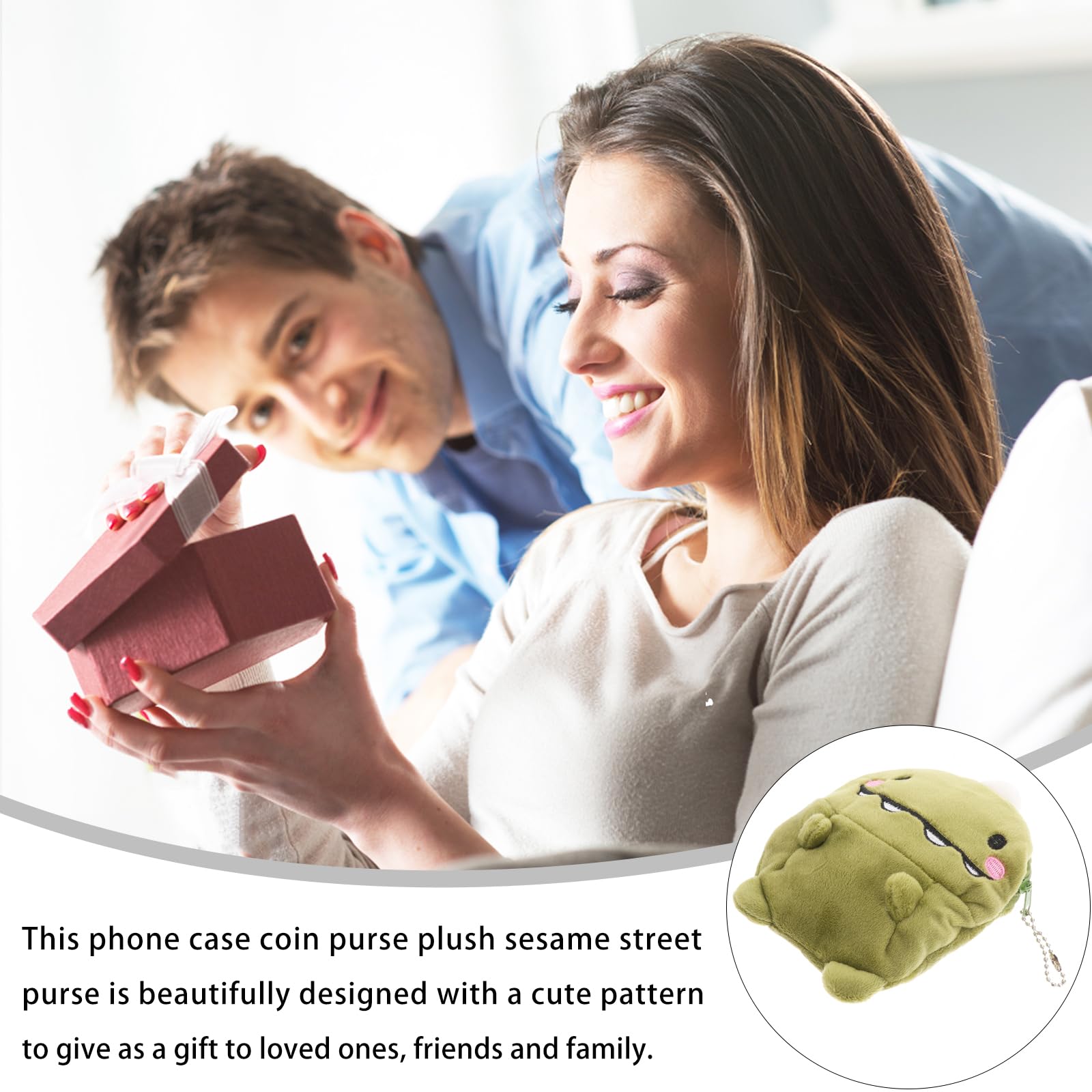 Cute Green Dinosaur Coin Purse - Plush Dinosaur Pouch & Mini Wallet for Women & Girls | Perfect for Collecting Coins, Keys & Small Essentials (Dinosaur-Themed Gift Idea)