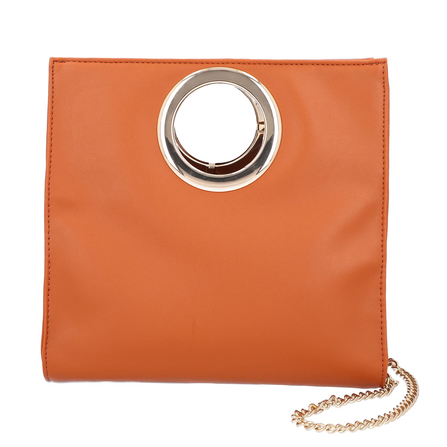 Women's Faux Leather Crossbody Clutch Bag with Detachable Strap - Perfect for Parties & Travel