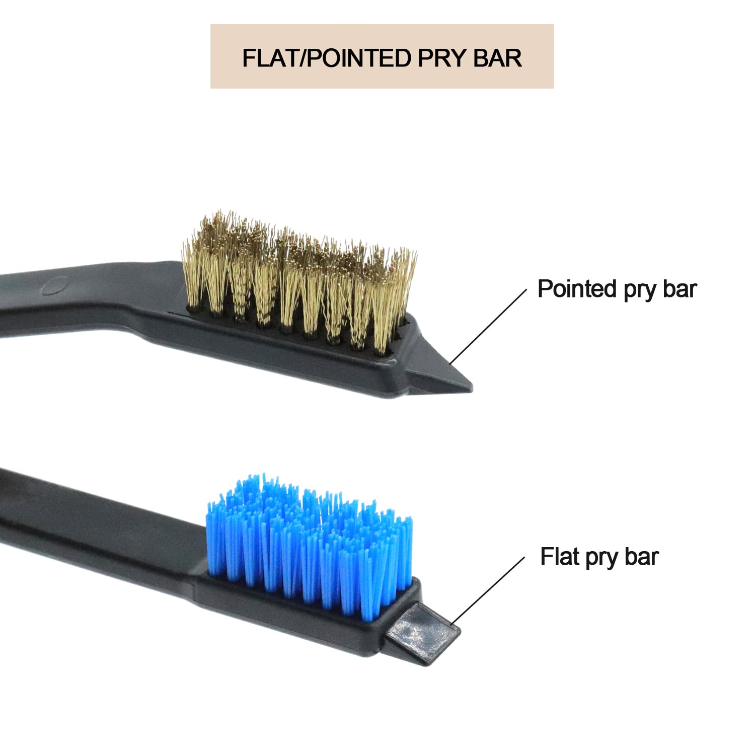 **Premium Gun Cleaning Kit - 9-Piece Brass, Phosphorous, Copper & Nylon Bristle Brush Set with Pry Bar - Firearm Maintenance Tools for Pistols, Rifles & Shotguns - Ideal for Home, Range & Hunting Use**