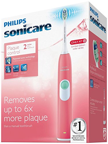 Philips Sonicare Series 2 Rechargeable Electric Toothbrush - 1 Count, Coral Pink | Advanced Sonic Cleaning Technology for Whiter Teeth & Healthier Gums | Perfect for Travel & Daily Oral Care Routine