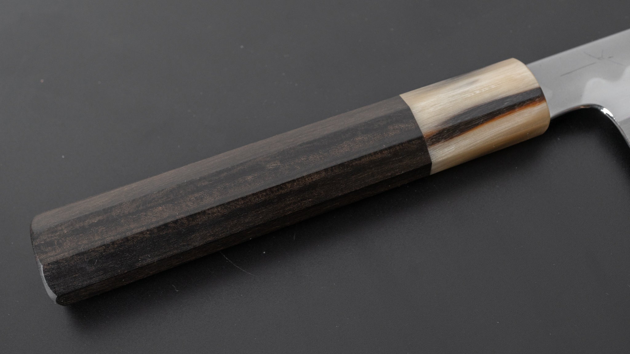 Hitohira Togashi Kyuzo White #1 Fuji Hakumon Mizu Honyaki Gyuto 240mm Japanese Chef Knife with Taihei Ebony Handle (#059) - Premium Kitchen Knife for Sushi, Meat Cutting & Professional Cooking