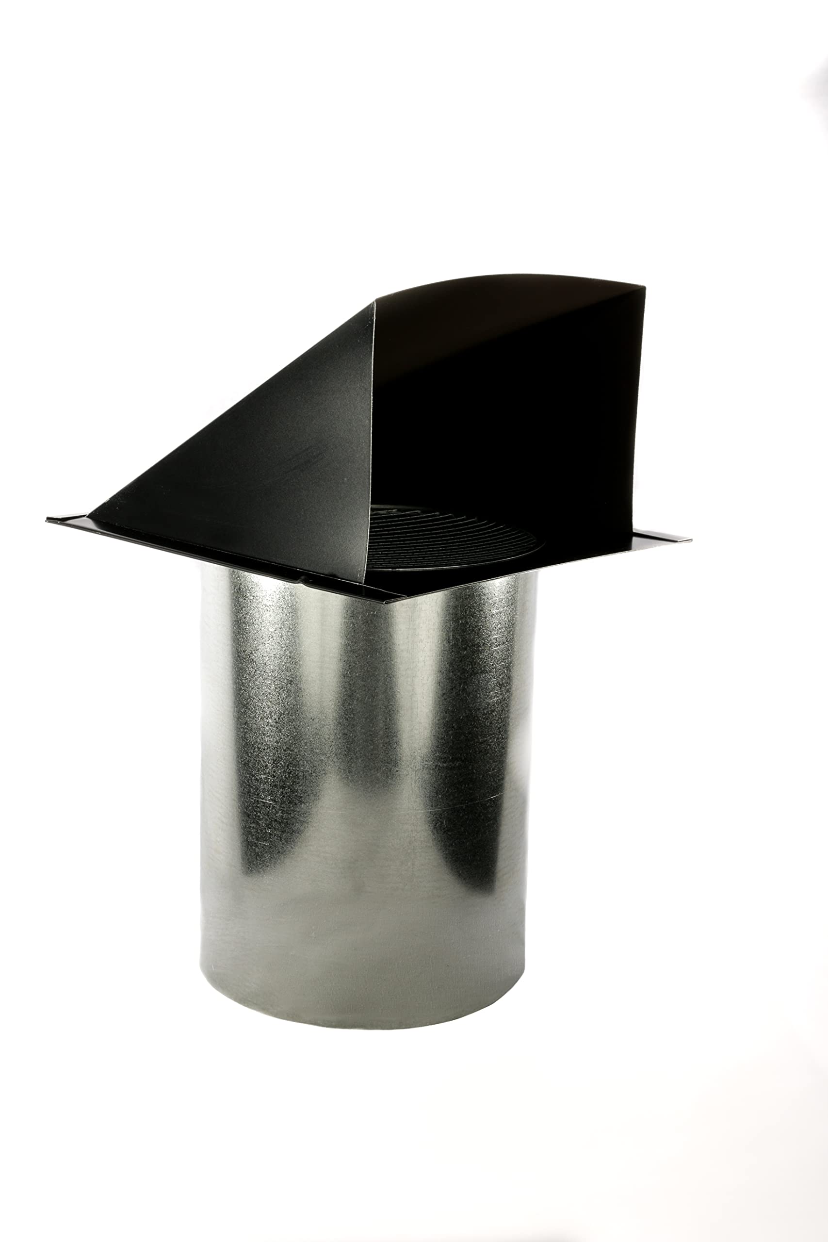 FAMCO Galvanized Steel Hooded Wall Vent with Screen - Air Intake, Supply & Exhaust Ventilation for Home, Garage & Basement - Weatherproof & Durable Outdoor Use