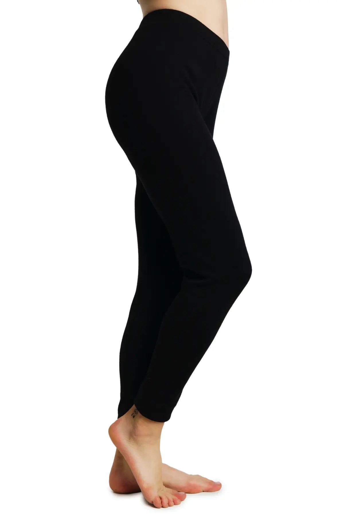 Women's Merino Wool Pants 250 GSM - Soft & Warm Winter Trousers for Hiking, Travel & Casual Wear - Black