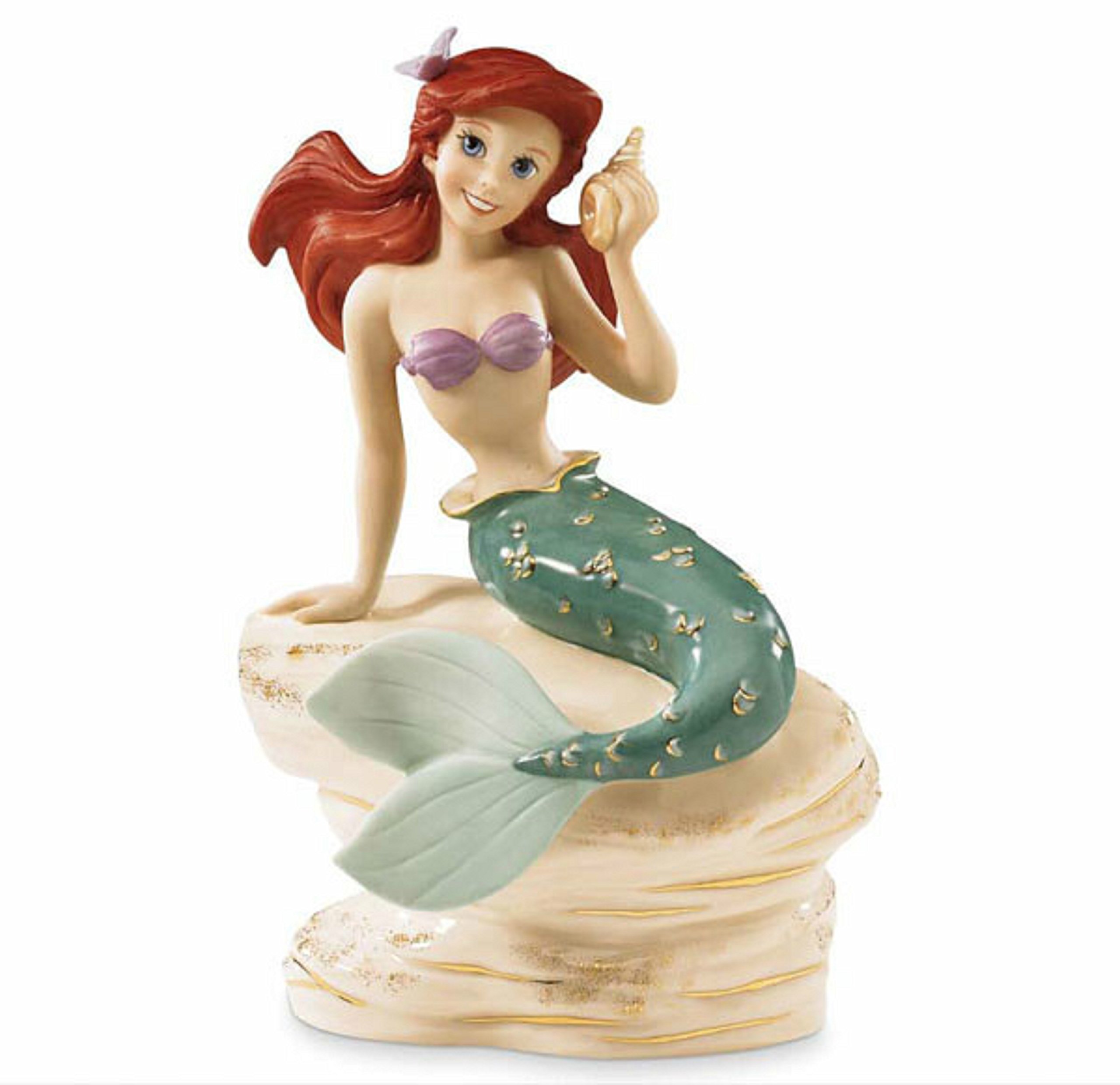 Lenox Disney The Little Mermaid Ariel Collectible Figurine - Elegant Home Decor & Disney Princess Gift for Fans & Collectors - Perfect for Display, Birthday Gifts & Disney Themed Rooms
