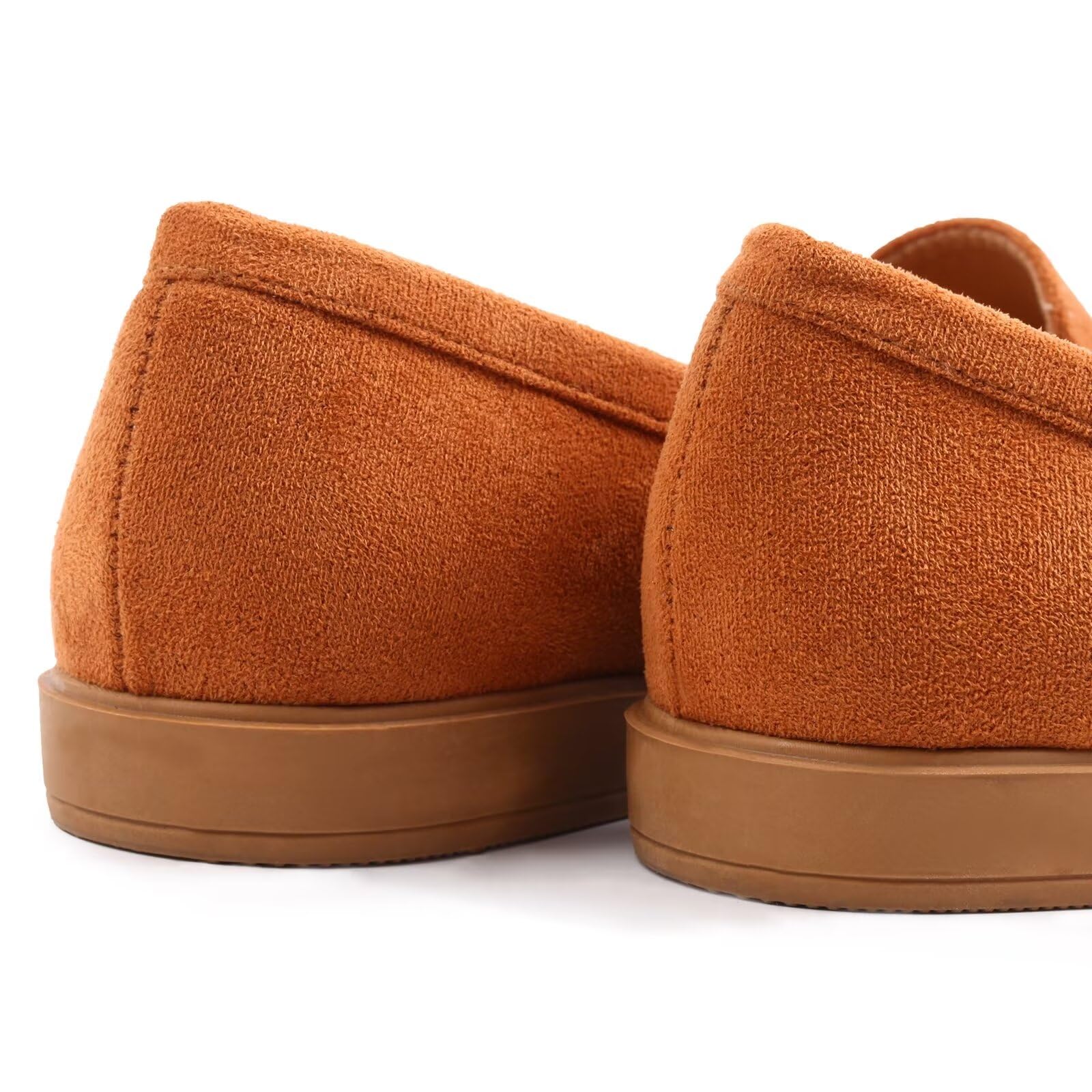 MUSSHOE Women's Slip-On Loafers - Comfortable Dressy Flats for Women, Tan - Perfect for Office, Travel & Casual Wear