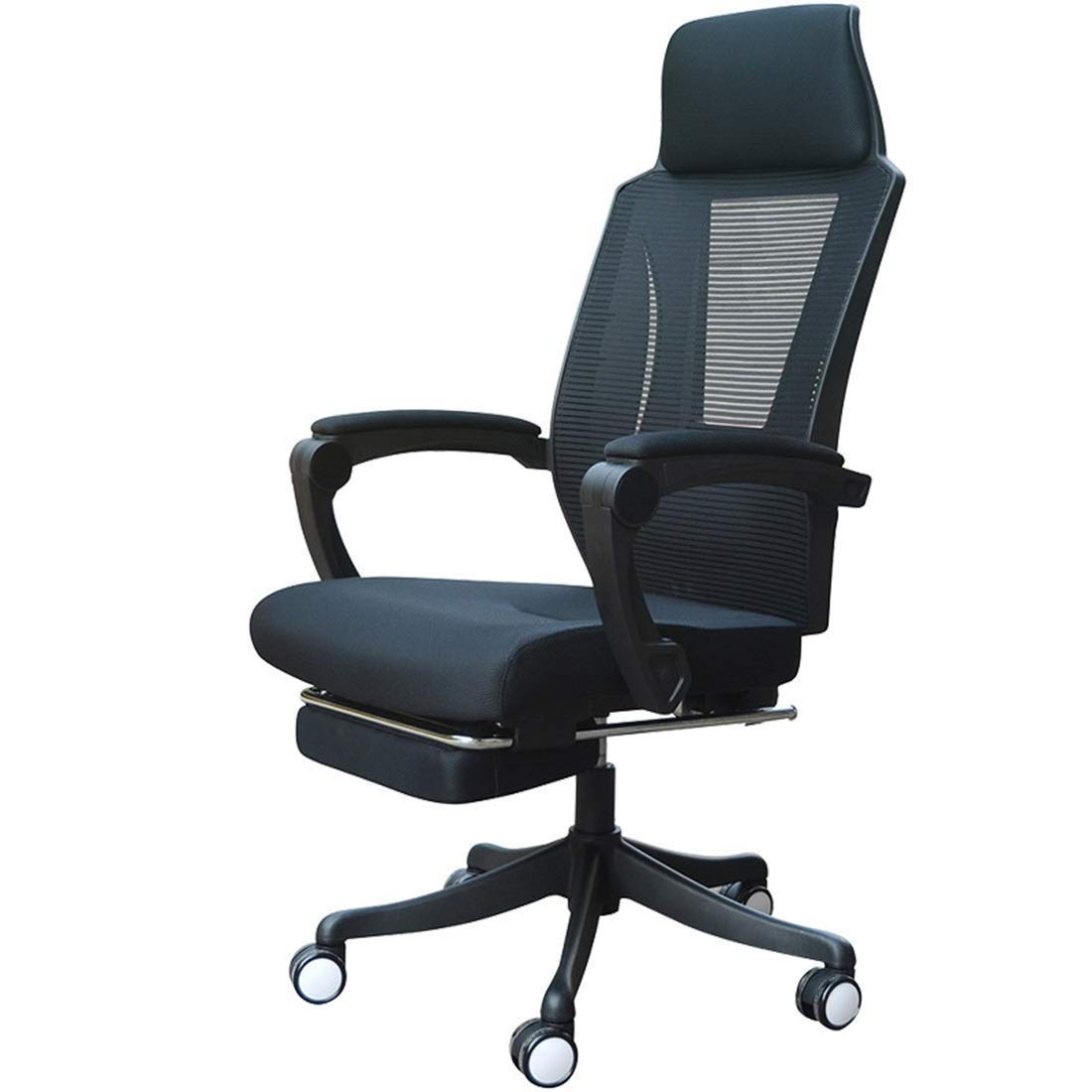 Ergonomic High Back Office Chair with Adjustable Height, Swivel & Reclining Function - Executive Desk Chair with Footrest for Home Office, Gaming & Workspace Comfort