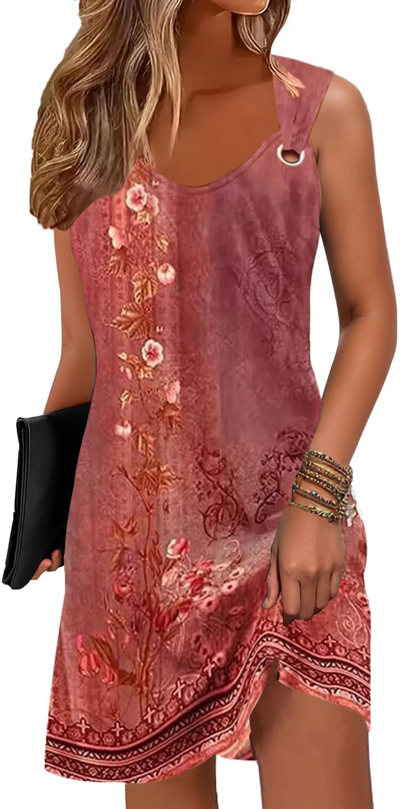 2025 Women's Summer Dresses - Sleeveless Sundress, Beach Cover Up, Loose Tank Dress for Casual Wear & Swimsuits | Perfect for Beach Vacations, Pool Parties & Spring Outings