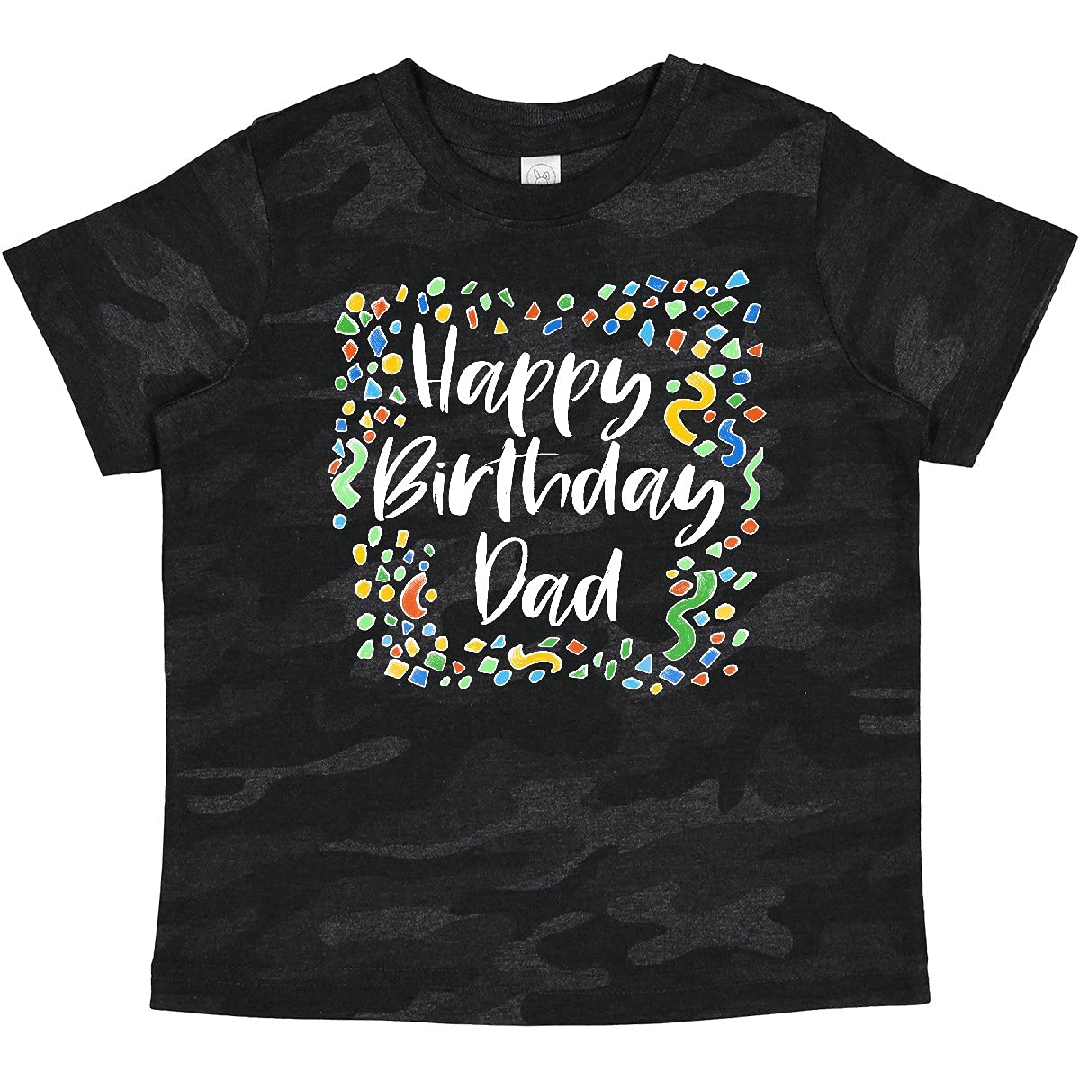 Inktastic Happy Birthday Dad Baby T-Shirt - Cute Cotton Toddler Tee for Birthday Celebrations & Family Photos