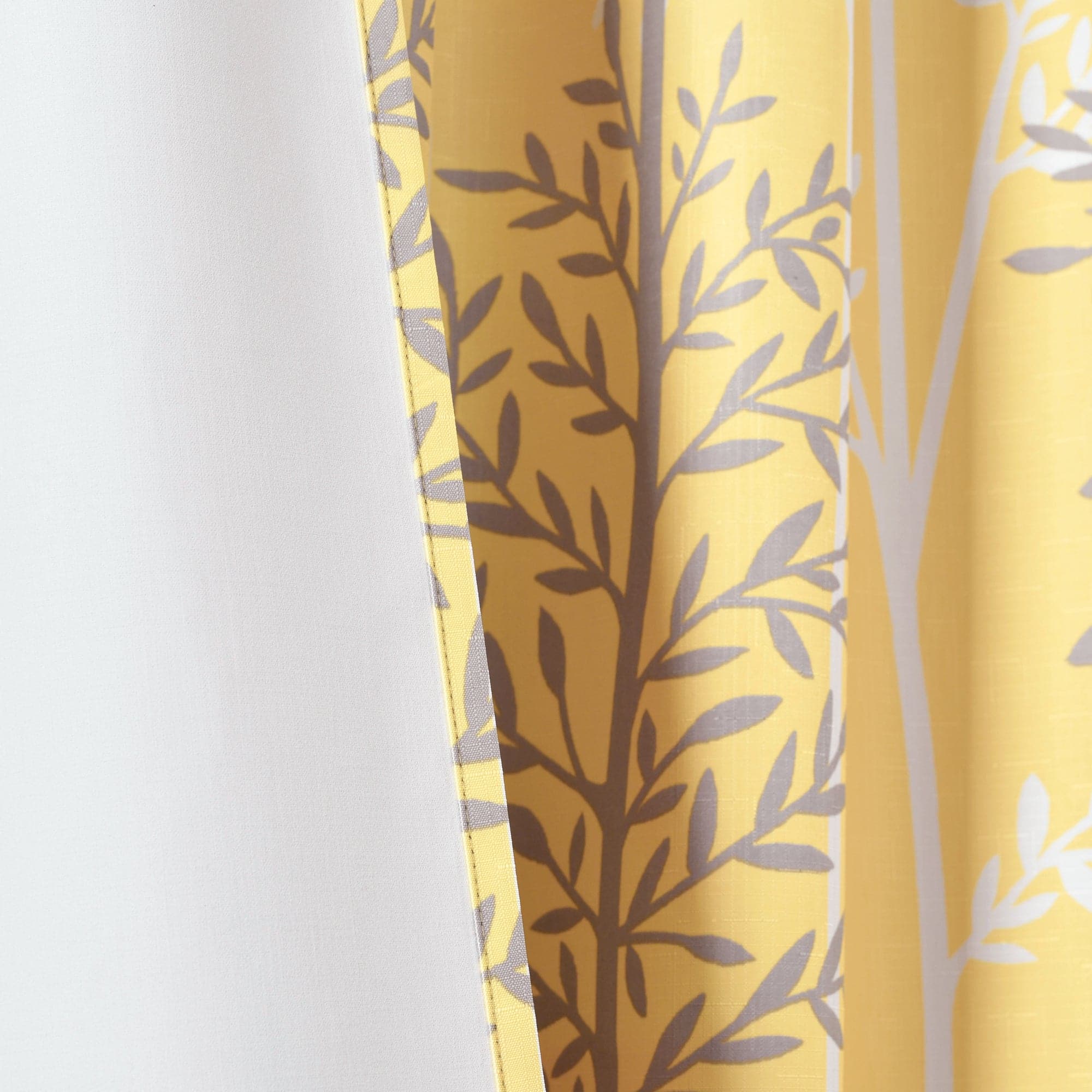 Blackout Curtain Panels with Rod Pocket - Thermal Insulated Linear Tree Design for Bedroom & Living Room - Noise Reducing & Energy Saving Window Treatments