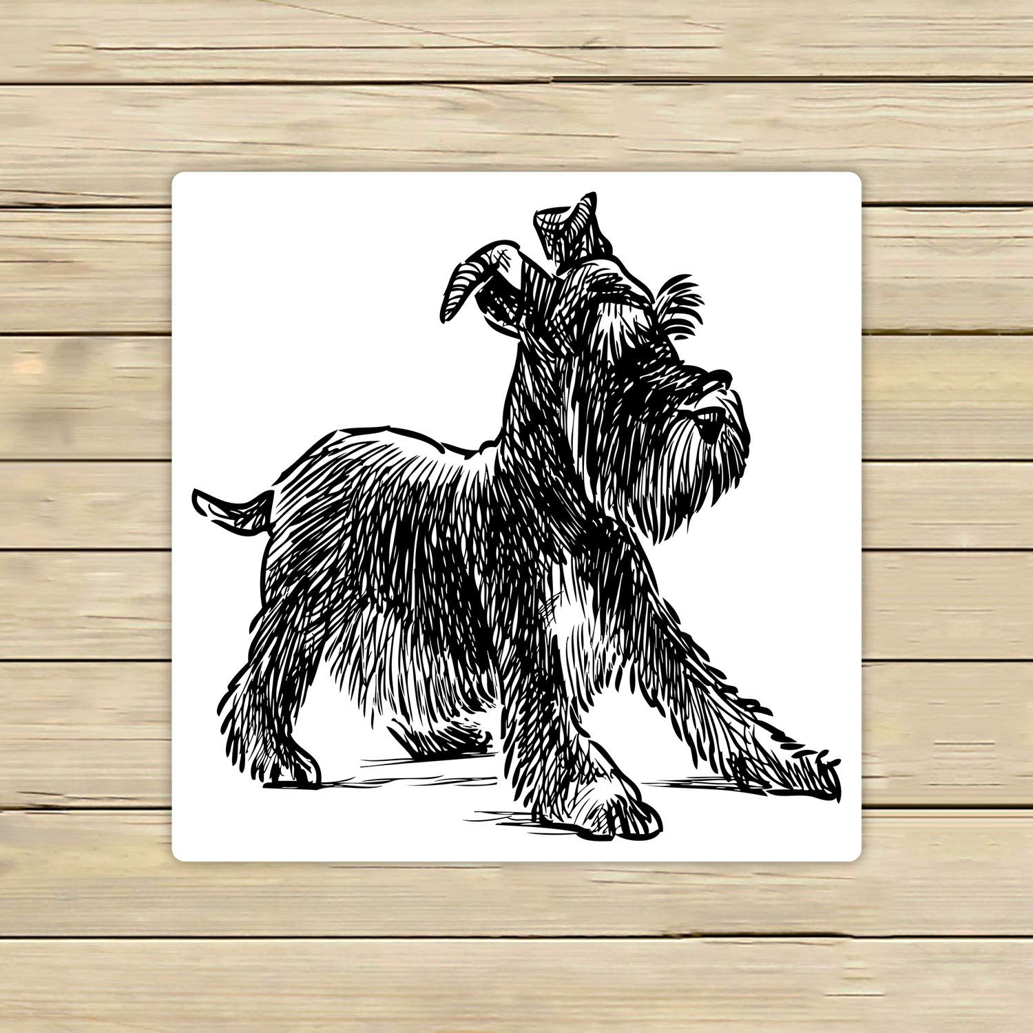 Premium Schnauzer Puppy Beach & Bath Towel - Soft Absorbent 13x13 Inch Microfiber Towel for Dogs, Home, Travel & Outdoor Use - Perfect for Beach, Pool, Gym & Pet Grooming