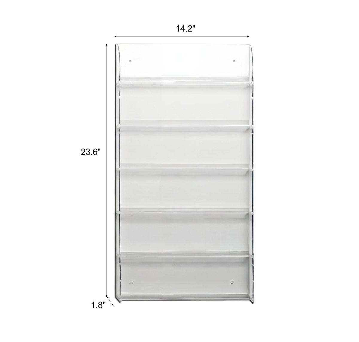 Clear Acrylic Makeup Organizer Display Rack for Cosmetics - Perfect for Vanity, Bathroom & Salon Storage Organization