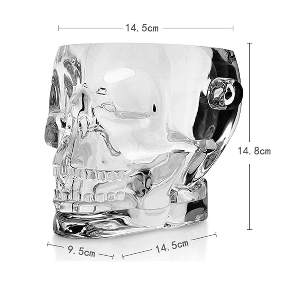 Skull Ice Bucket & Beer Barrel - Table Mount Wine Chiller for Champagne, Cocktails & Beverages | Perfect for Home Bar, Parties, Weddings, BBQ & Outdoor Gatherings