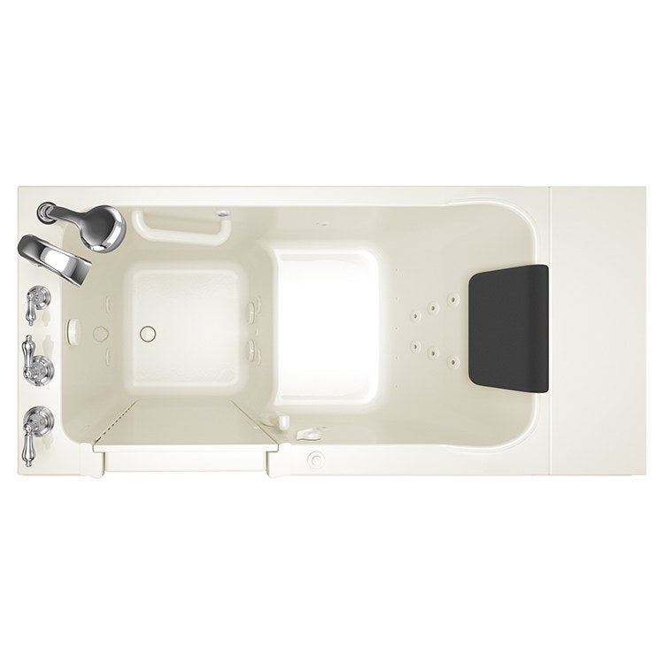 2848 Series 28W x 48L Acrylic Walk-In Whirlpool Bathtub with Left Hand Drain & Faucet - Perfect for Spa-Like Relaxation in Master Bathrooms