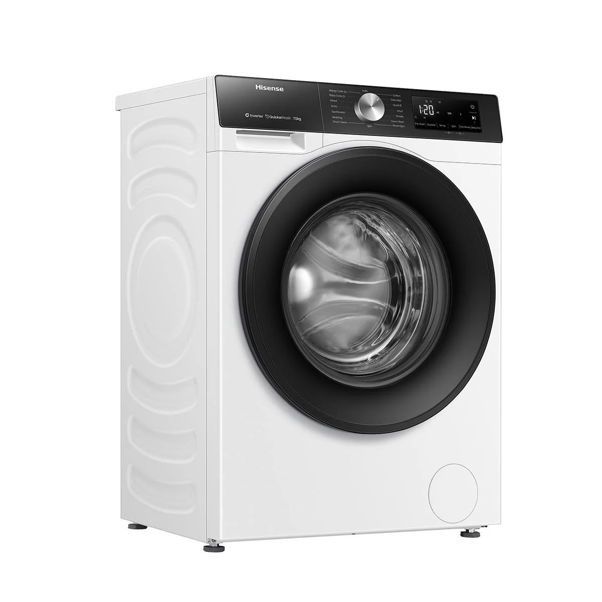 Hisense HWFS7514S 7.5kg Front Load Washing Machine - Energy Efficient, Quiet Operation with 3 Year Warranty - Perfect for Apartments, Small Homes & Laundry Rooms