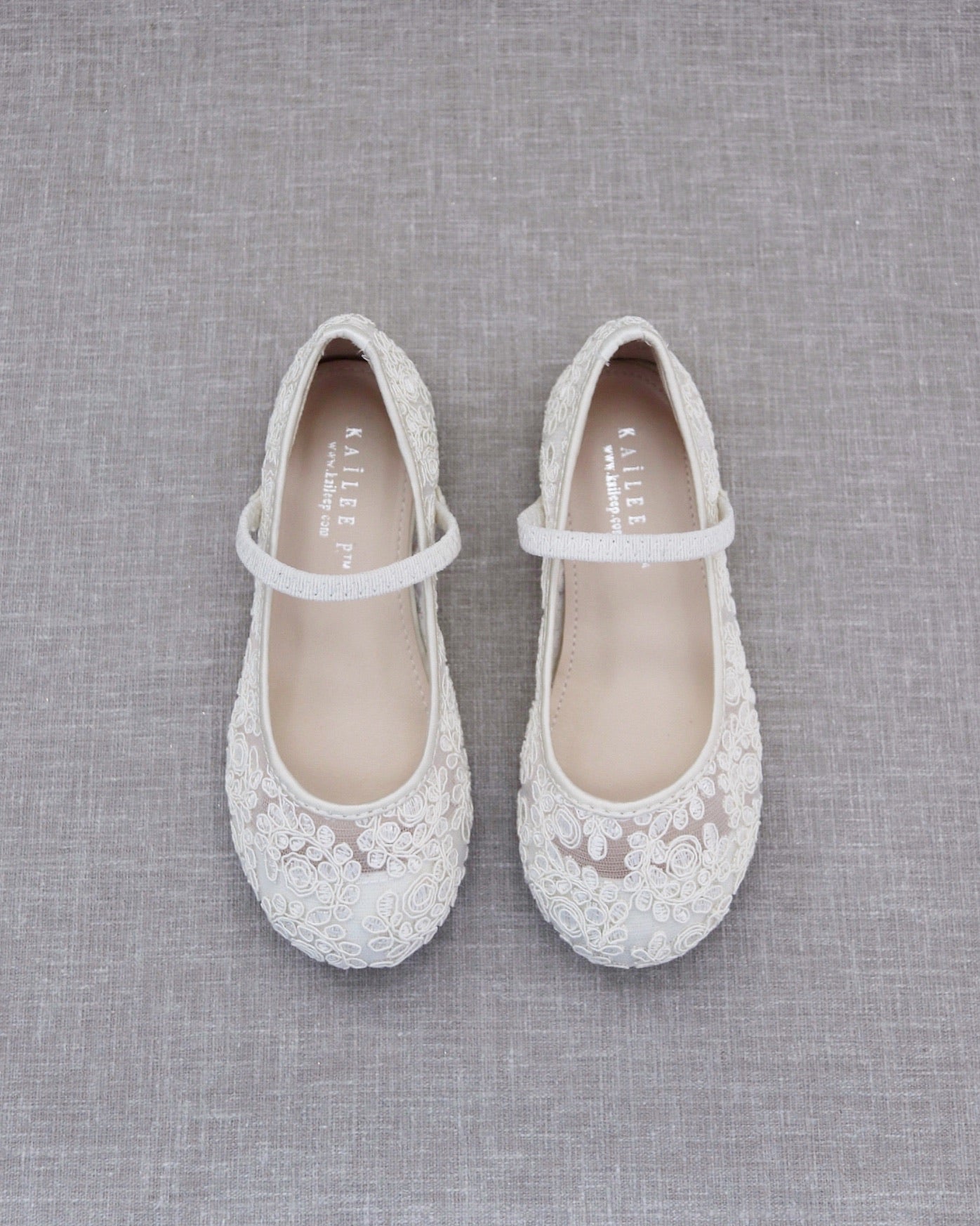 Crochet Lace Mary Jane Flats for Women - Comfortable Vintage Style Ballet Shoes - Perfect for Weddings, Parties & Everyday Wear