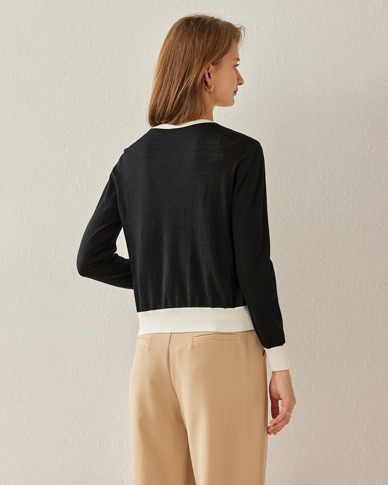 Women's Cropped Cozy Sweater Cardigan - Soft Knit Open Front Long Sleeve Top for Casual Outfits, Fall Layering & Coffee Dates