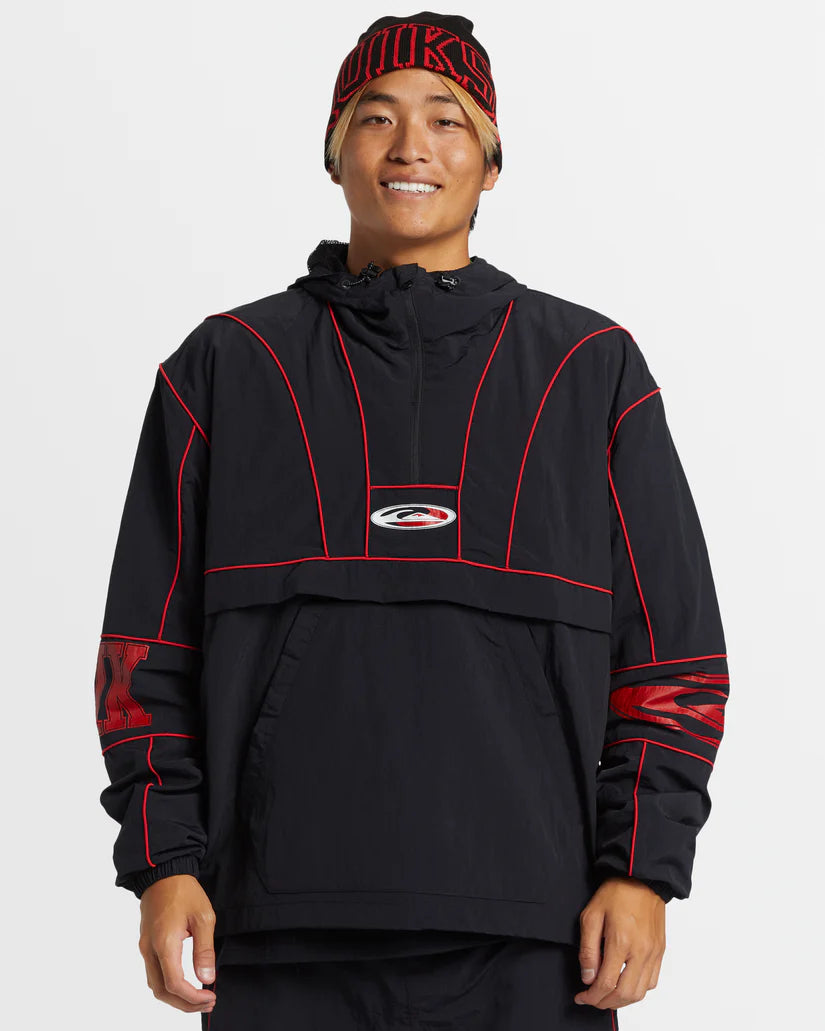 Quiksilver Griff Track Anorak Jacket - Waterproof & Windproof Outdoor Hooded Coat for Men - Perfect for Hiking, Camping & Winter Sports