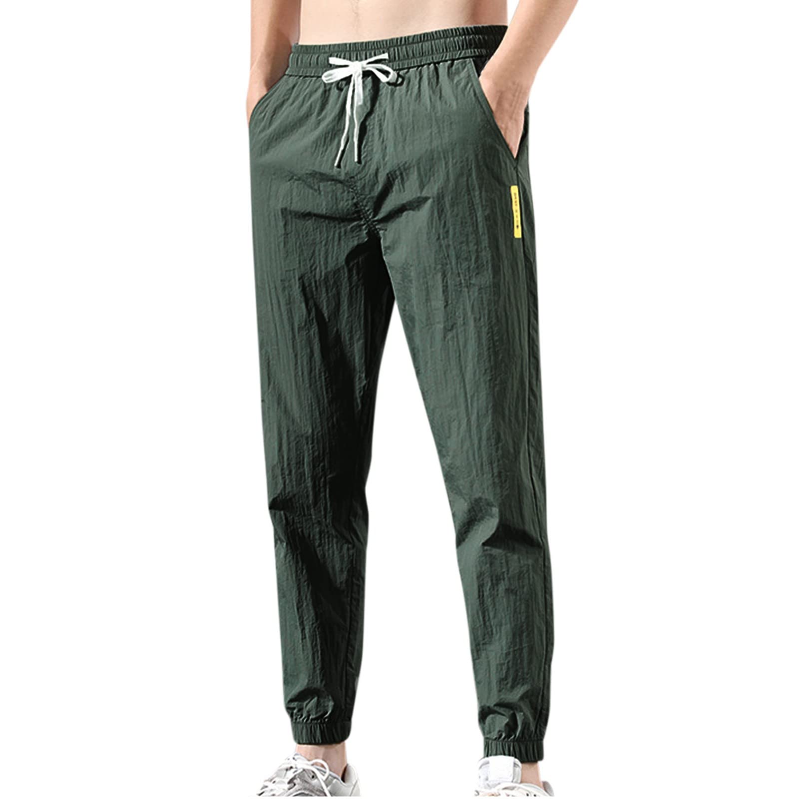 Stylish Men's Plus Size Loose Fit Tied Tracksuit Pants - Comfortable Casual Joggers for Big & Tall (Size 50) - Perfect for Lounge Wear, Gym, and Everyday Comfort