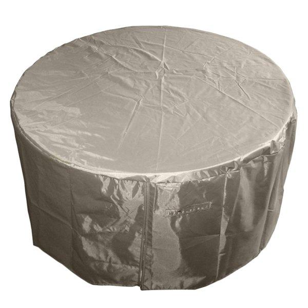 Hiland Heavy Duty Waterproof Round Propane Fire Pit Cover - Outdoor Patio, Backyard, Camping Protection