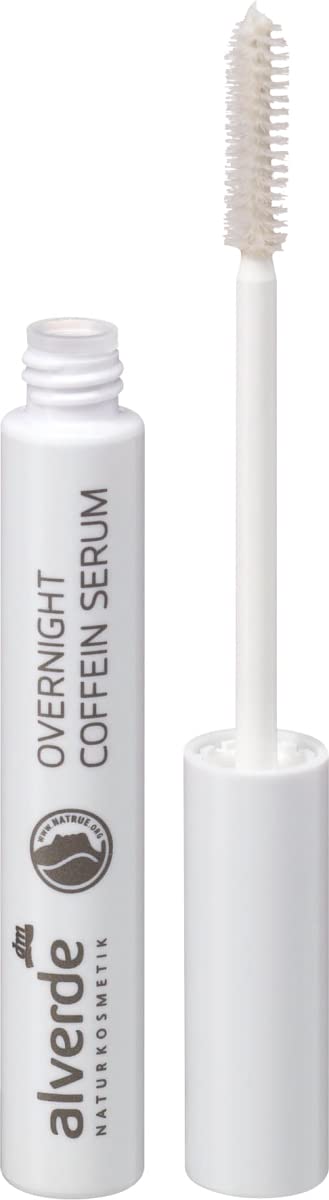 Alverde Natural Cosmetics Eyelash Serum with Caffeine - 8ml Overnight Treatment for Longer, Thicker Lashes | Perfect for Nighttime Lash Care & Growth Routine