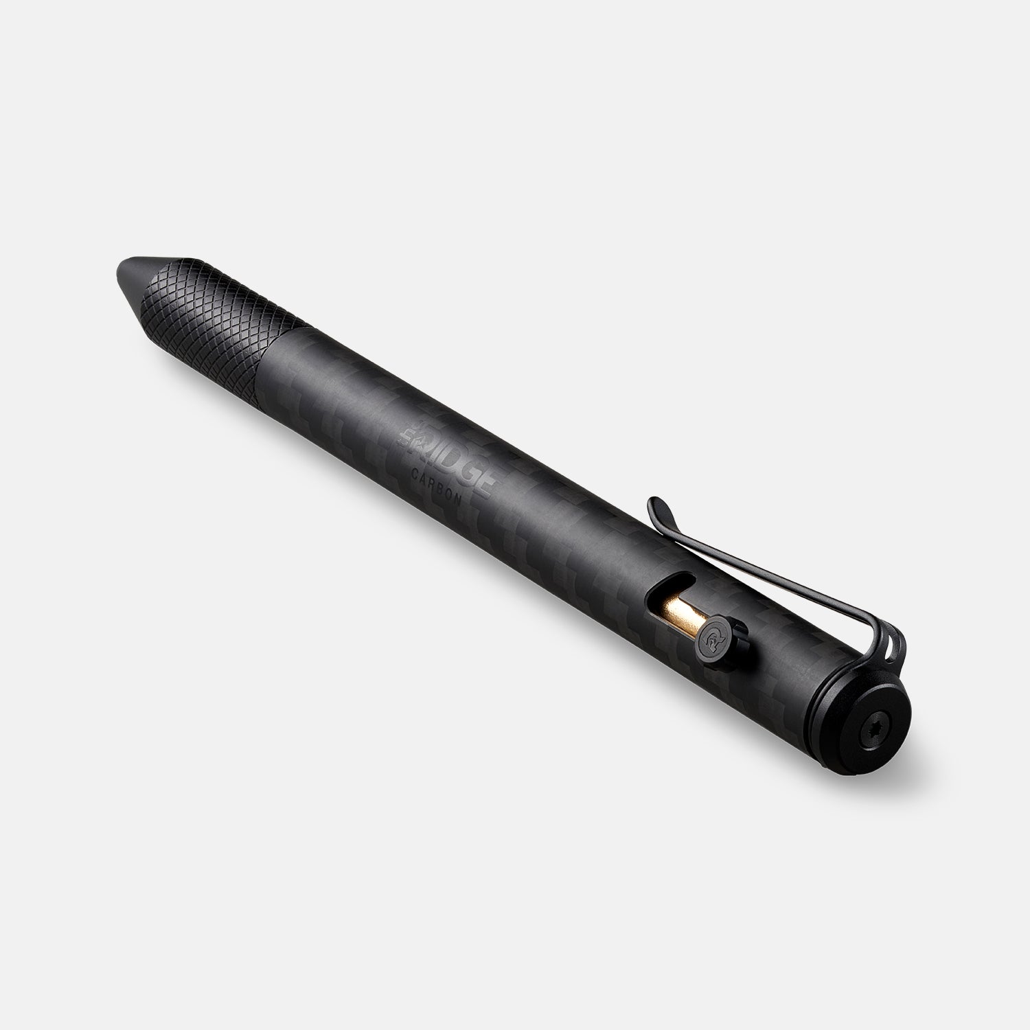 Premium Ridge Bolt Action Pen - 3K Carbon Fiber Tactical EDC Pen for Outdoor, Office & Everyday Use