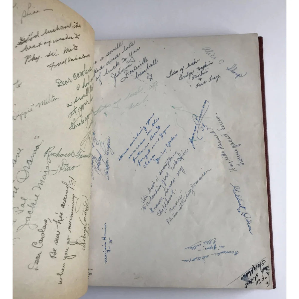 Authentic Jackie Robinson Signed 1938 Pasadena JC Yearbook with JSA COA - Rare Pre-Dodgers Baseball Memorabilia for Collectors & Sports Fans - Perfect for Display in Home, Office or Sports Memorabilia Collections