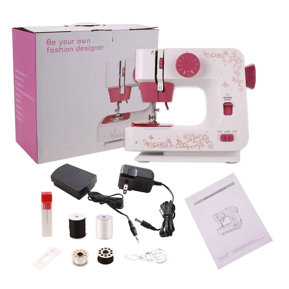 LadyQ 2020 Electric Mini Handheld Sewing Machine - Portable Stitch Tool for Quick Clothing Repairs, DIY Crafts & Home Use | Perfect for Emergency Fixes, Travel & Small Projects