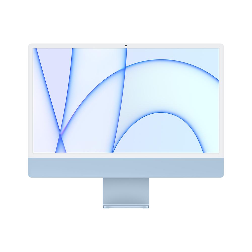 Apple iMac 24-inch with 4.5K Retina Display - M1 Chip, 8-Core CPU, 7-Core GPU, 256GB SSD in Blue | Perfect for Home Office, Graphic Design & Creative Work