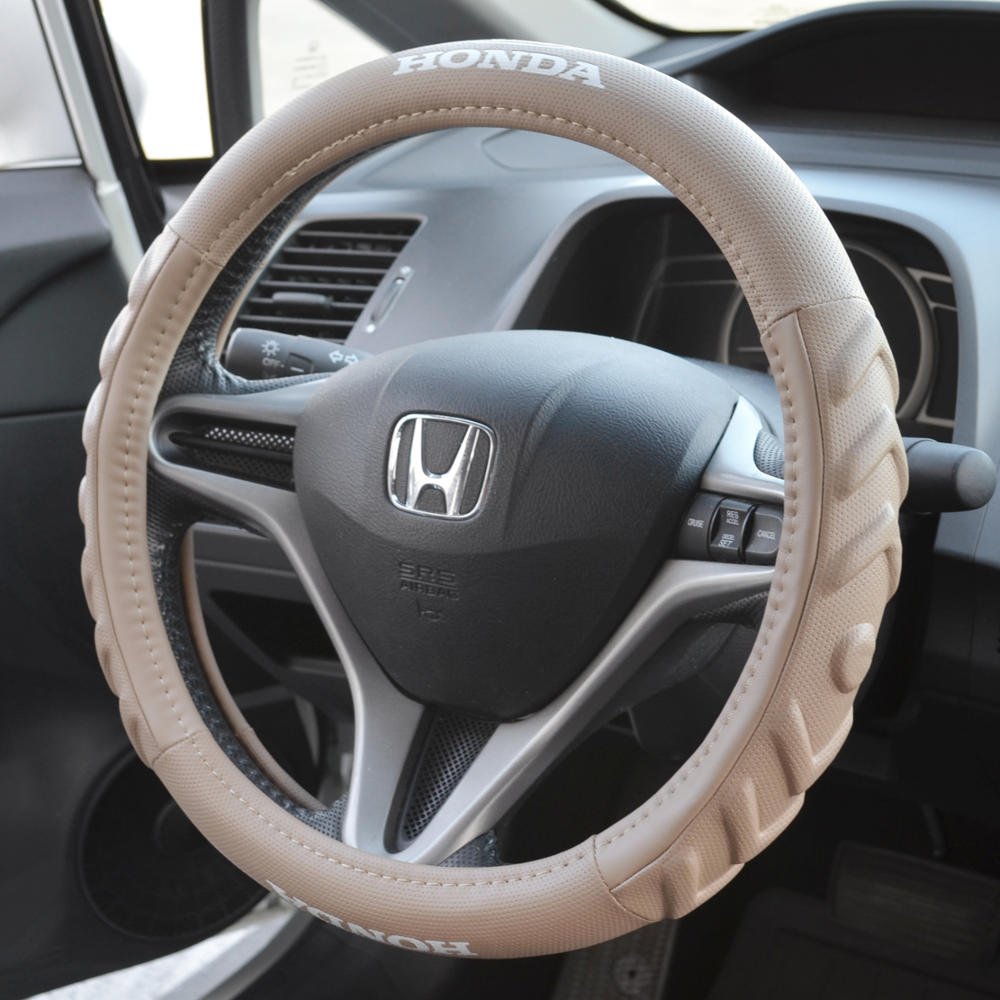 BDK HDSW-806-S-BG Beige Small Odorless Wheel Cover for Honda Civic, Accord, CR-V - Universal Fit Hub Cap for Car, Truck & SUV - Durable Plastic Wheel Covers for All-Season Protection & Style Enhancement