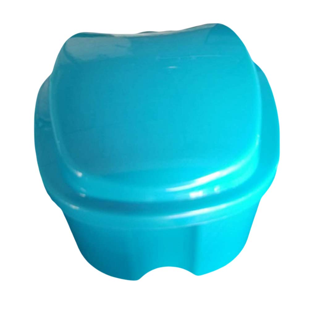 EXCEART 2-Pack Fake Teeth Storage Case - Denture Holder Container for Travel, Cosplay & Dental Care (White) - Perfect for Halloween Costumes, Dental Hygiene & Theatrical Performances