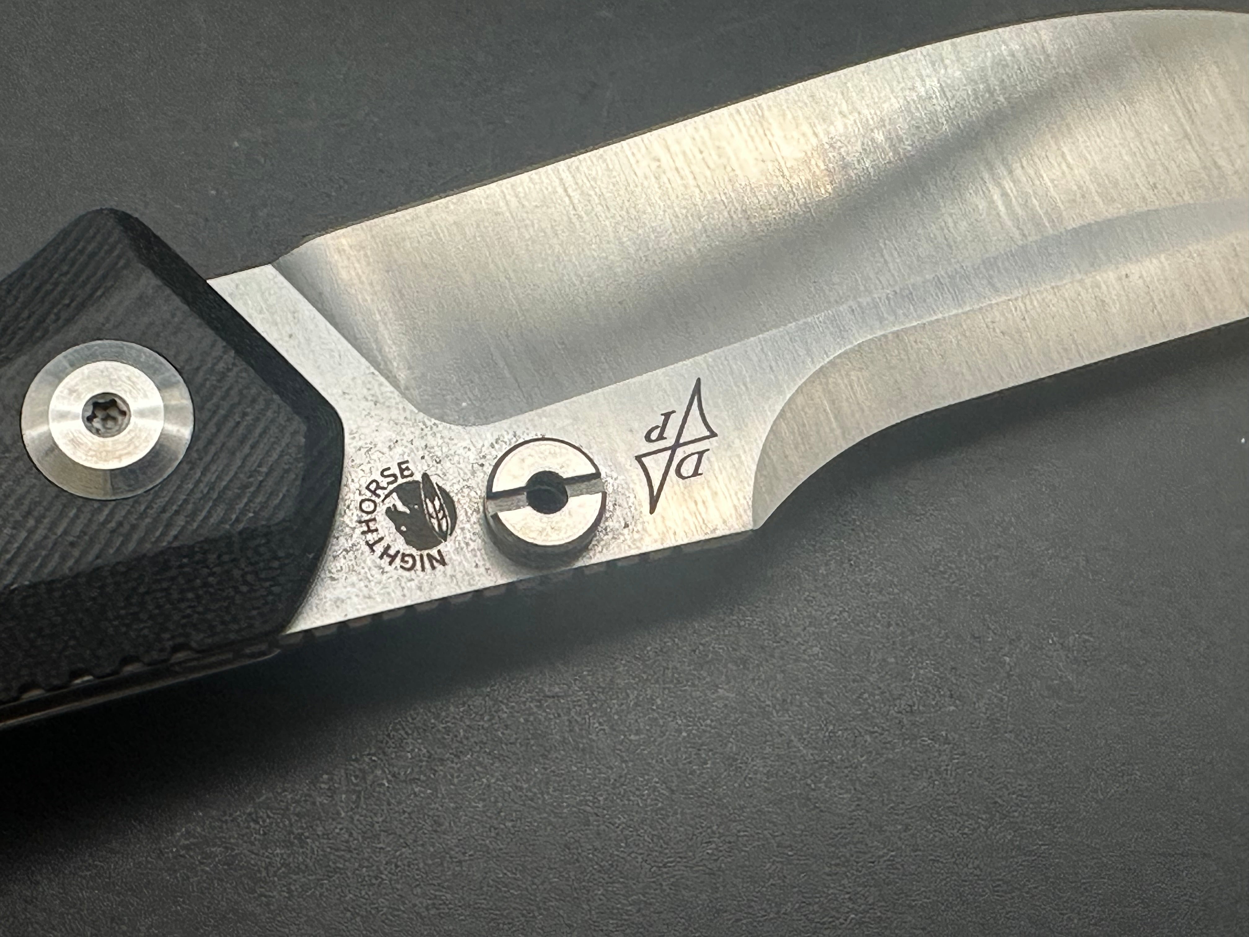 B’yond EDC Night Horse Black G10 Pocket Knife - Everyday Carry Tactical Folding Knife for Camping, Hiking, and Outdoor Adventures