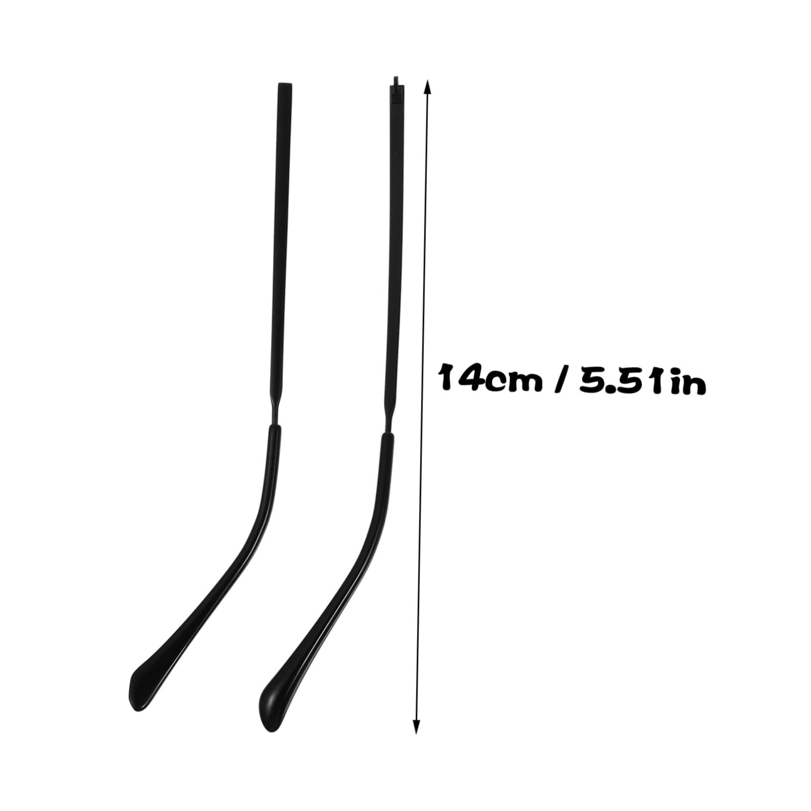 Gogogmee 2 Pairs Easy to Install Metal Eyeglass Temple Replacement Arms for Glasses Frames - Perfect for Repairing Broken or Loose Glasses at Home