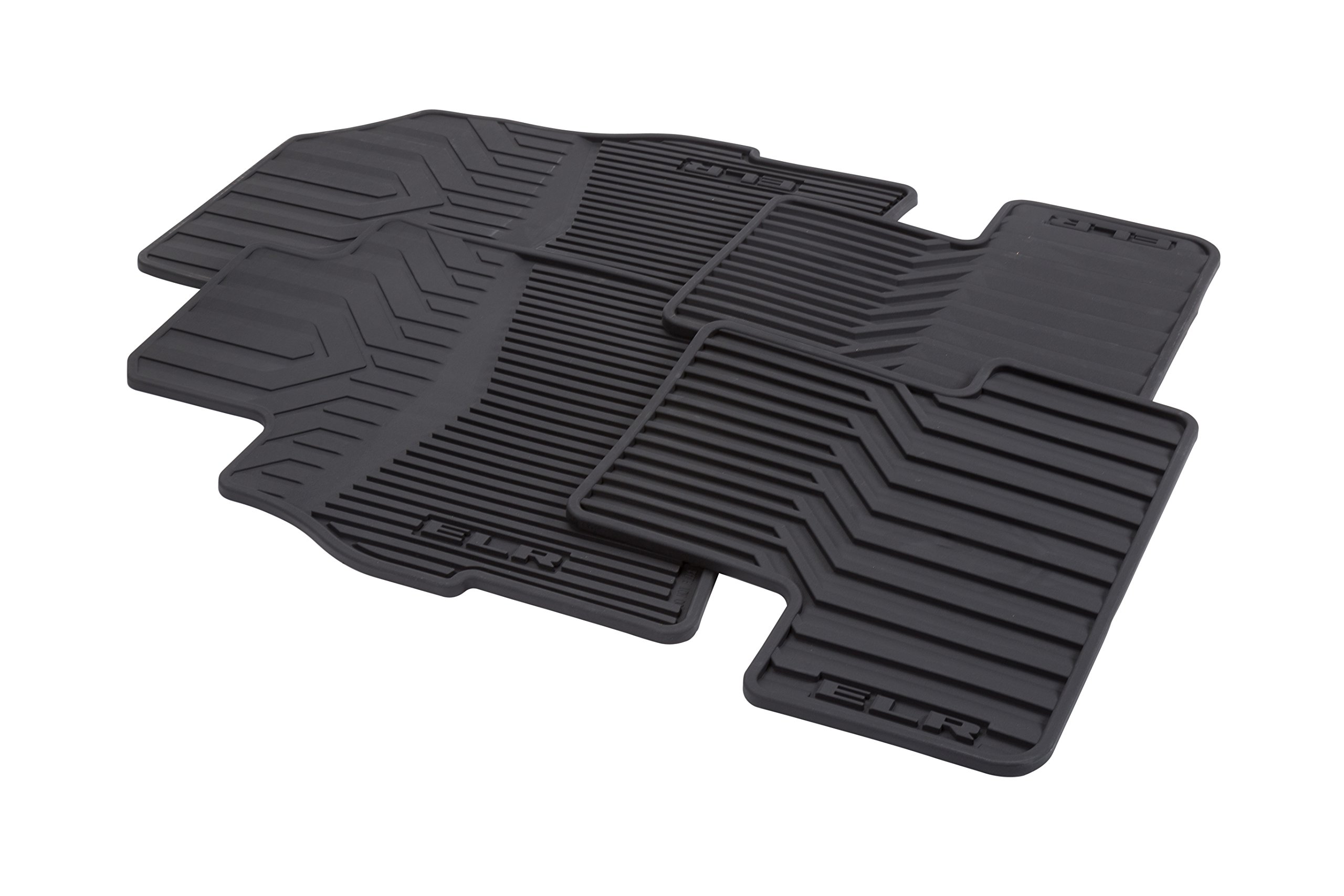 Premium All-Weather Front & Rear Car Floor Mats - Heavy Duty Black Rubber with ELR Logo - Perfect for SUVs, Trucks & Sedans - Waterproof & Mud Protection for All Seasons