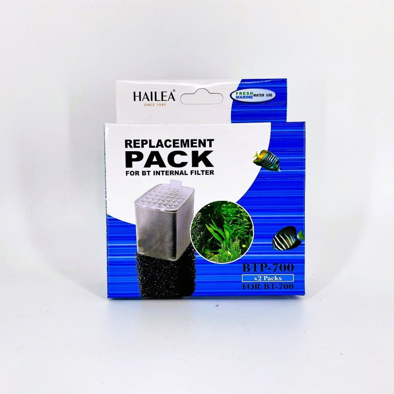 HAILEA BTP Series Aquarium Filter Sponge & Activated Carbon Replacement Parts - Ideal for Fish Tank, Pond & Water Filtration Systems